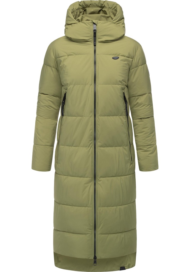 Ragwear Wintermantel »Patrise« Extralanger Damen Winter Steppmantel mit Gehschlitzen