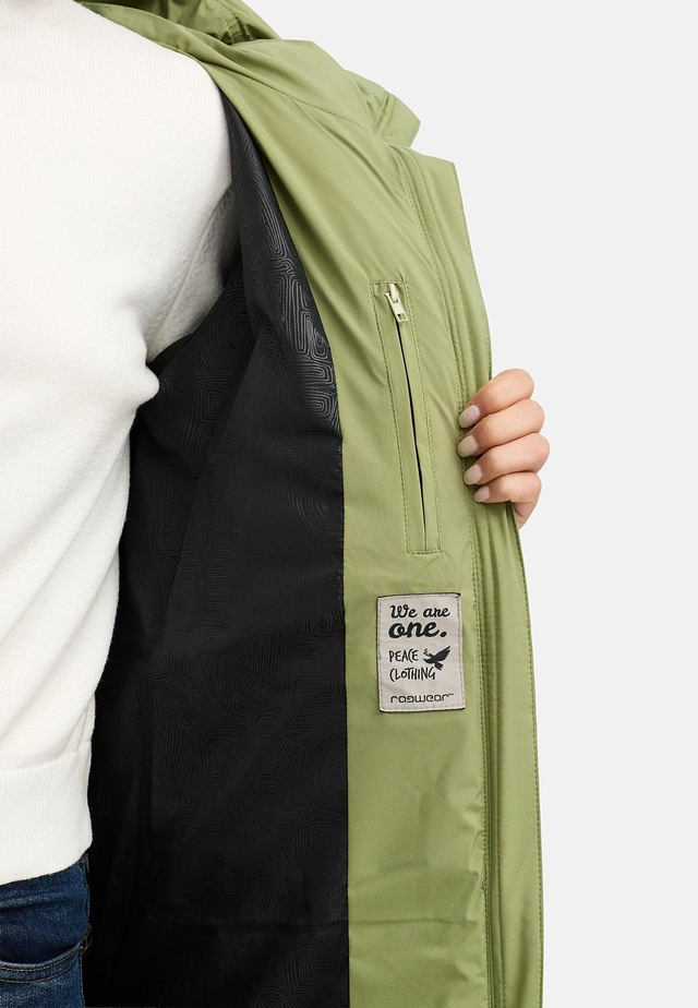 Ragwear Wintermantel »Patrise« Extralanger Damen Winter Steppmantel mit Gehschlitzen
