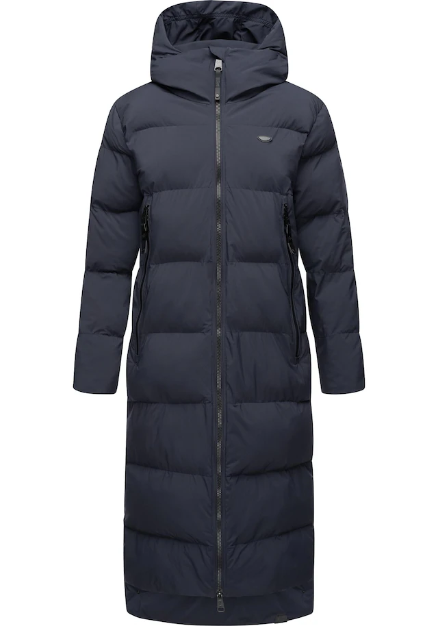 Ragwear Wintermantel »Patrise« Extralanger Damen Winter Steppmantel mit Gehschlitzen