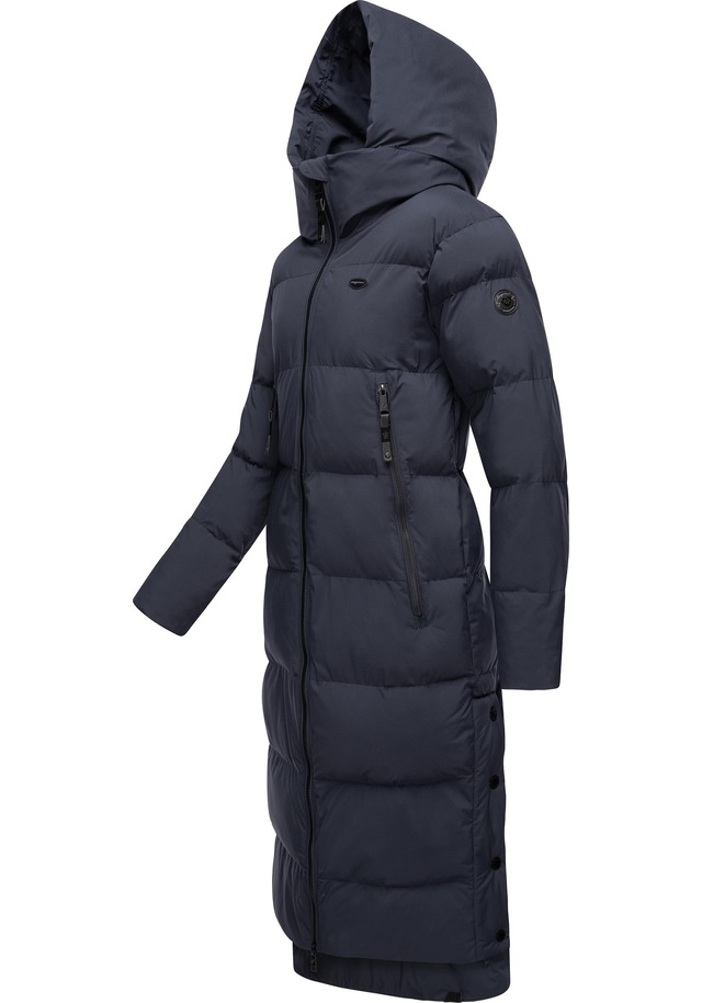 Ragwear Wintermantel »Patrise« Extralanger Damen Winter Steppmantel mit Gehschlitzen