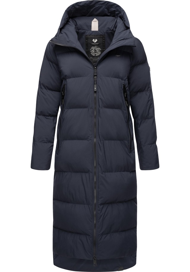 Ragwear Wintermantel »Patrise« Extralanger Damen Winter Steppmantel mit Gehschlitzen
