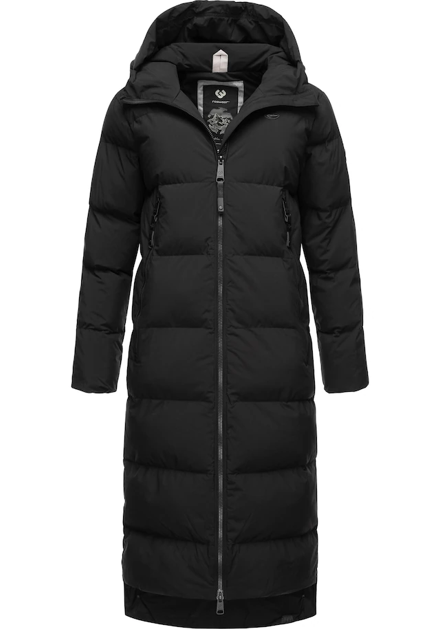 Ragwear Wintermantel »Patrise« Extralanger Damen Winter Steppmantel mit Gehschlitzen