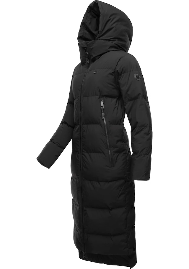 Ragwear Wintermantel »Patrise« Extralanger Damen Winter Steppmantel mit Gehschlitzen