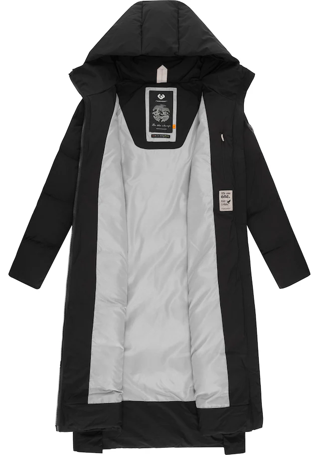 Ragwear Wintermantel »Patrise« Extralanger Damen Winter Steppmantel mit Gehschlitzen
