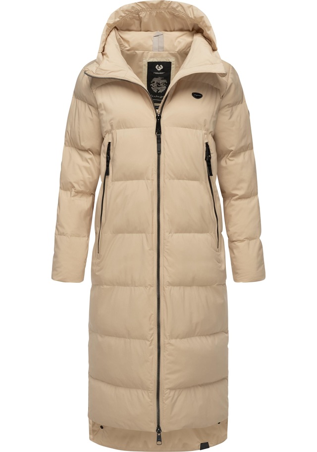Ragwear Wintermantel »Patrise« Extralanger Damen Winter Steppmantel mit Gehschlitzen