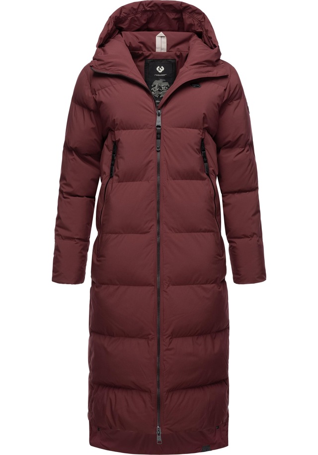 Ragwear Wintermantel »Patrise« Extralanger Damen Winter Steppmantel mit Gehschlitzen