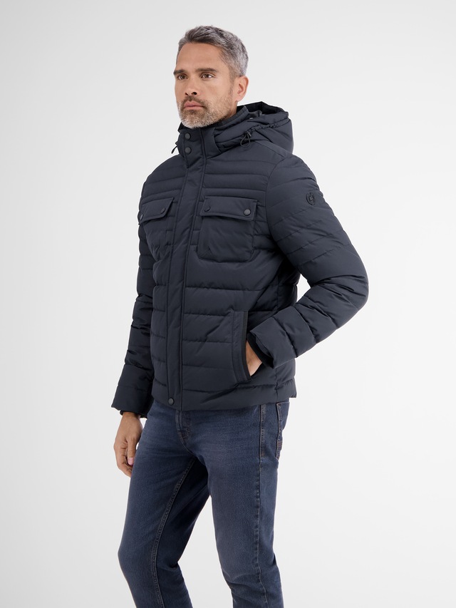 LERROS Winterjacke »Steppjacke mit abnehmbarer Kapuze« mit Kapuze