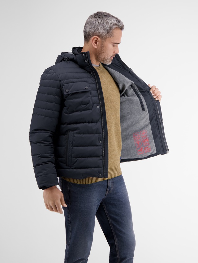 LERROS Winterjacke »Steppjacke mit abnehmbarer Kapuze« mit Kapuze