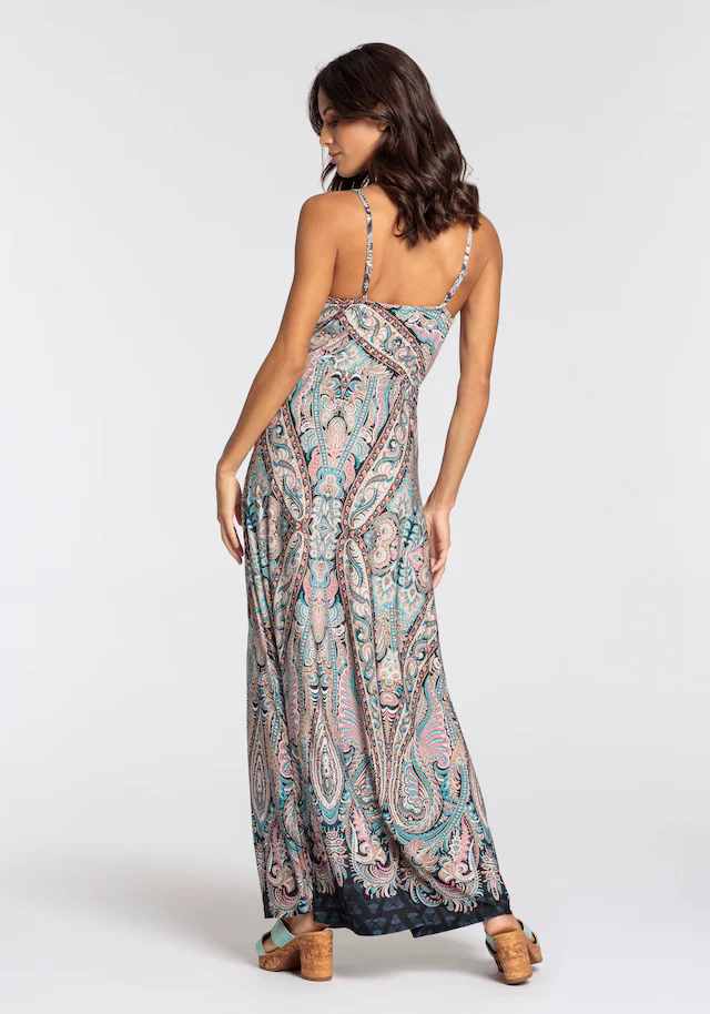 Melrose Sommerkleid festliche Anlässe, in femininer Wickeloptik, Maxikleid