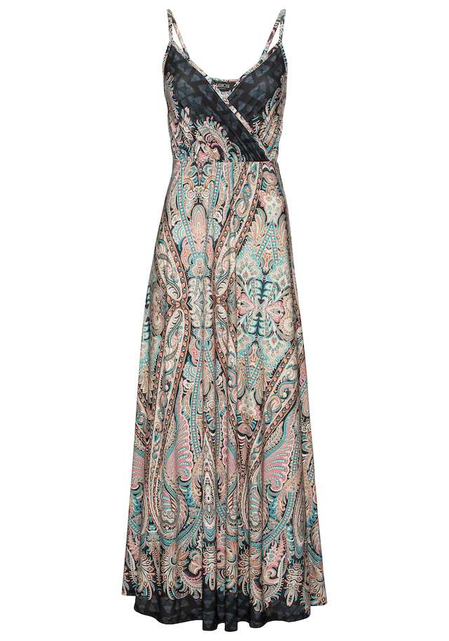 Melrose Sommerkleid festliche Anlässe, in femininer Wickeloptik, Maxikleid