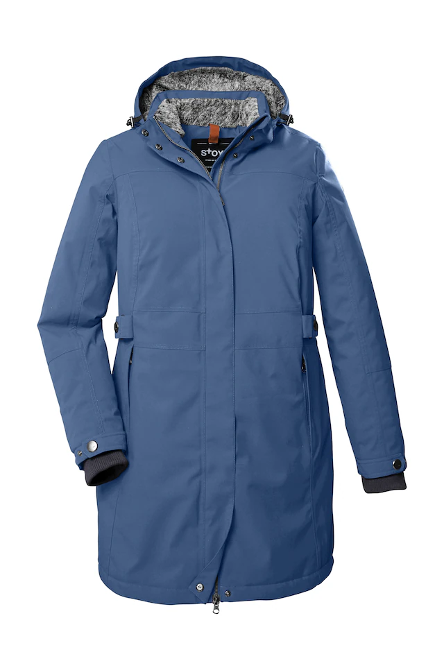 STOY Parka »STW 11 WMN PRK« Wasserdichter, atmungsaktiver Damenparka mit abnehmbarer Kapuze
