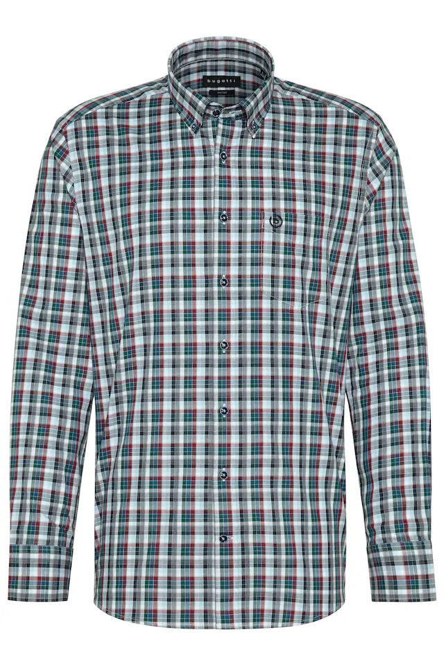 bugatti Langarmhemd »Modern Fit« mit Button-Down-Kragen