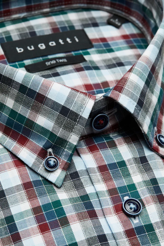 bugatti Langarmhemd »Modern Fit« mit Button-Down-Kragen