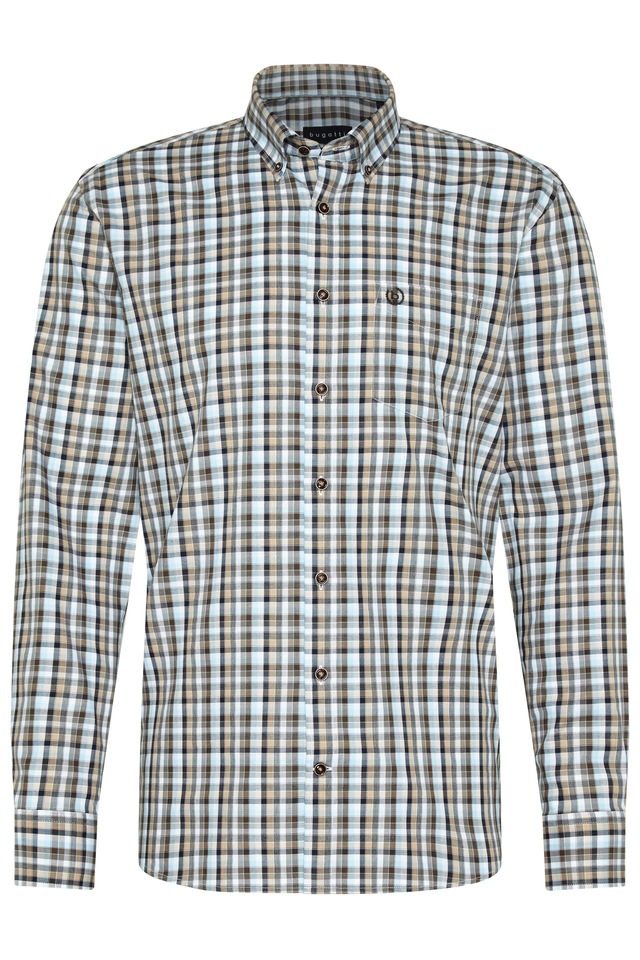 bugatti Langarmhemd »Modern Fit« mit Button-Down-Kragen