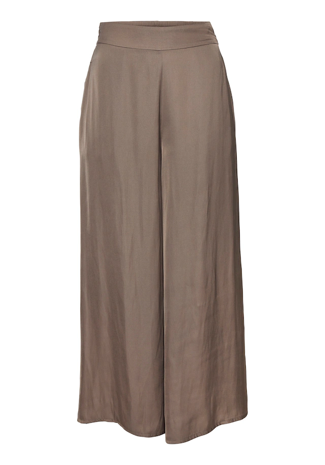 LASCANA Webhose »mit extra weitem Bein aus softer Satinqualität« luftige Sommerhose mit Taschen, elegant