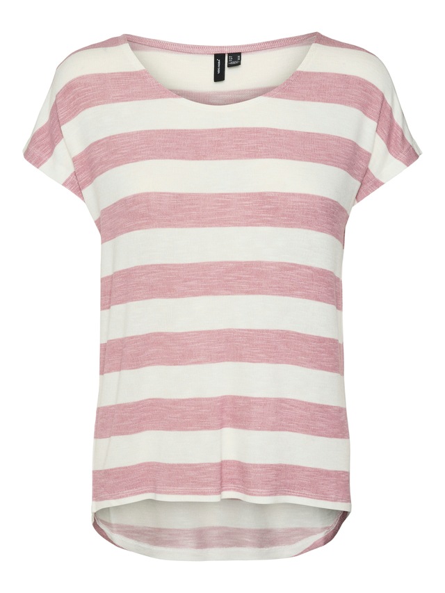 Vero Moda Kurzarmshirt »VMWIDE STRIPE SL TOP GA JRS NOOS« Viskosemischung