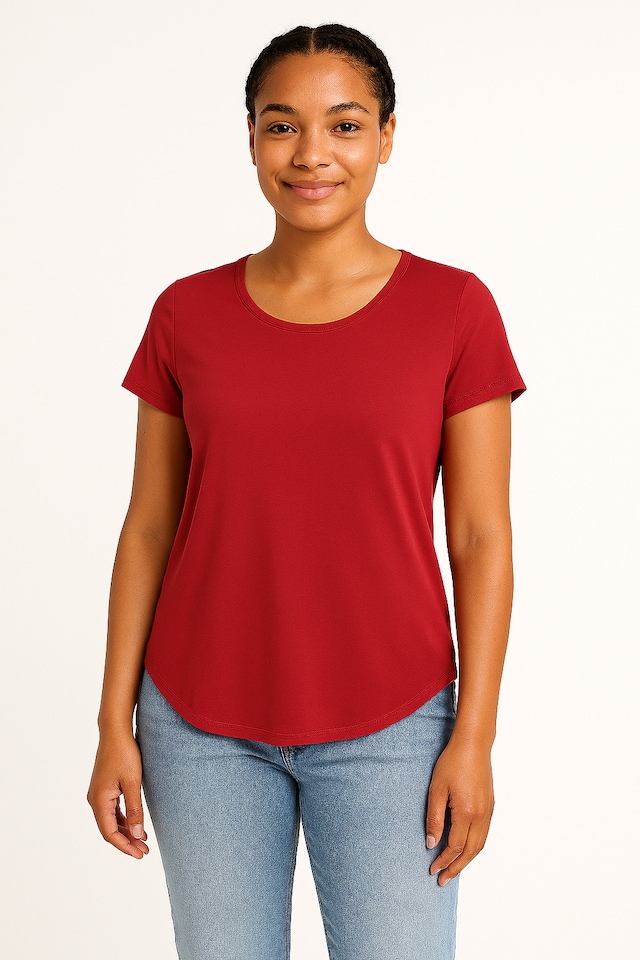 Vero Moda Blusenshirt »VMBELLA SS TOP WVN GA NOOS« Viskosemischung, abgerundeter Saum