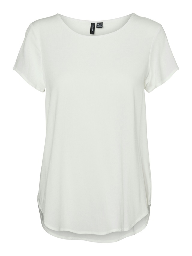 Vero Moda Blusenshirt »VMBELLA SS TOP WVN GA NOOS« Viskosemischung, abgerundeter Saum