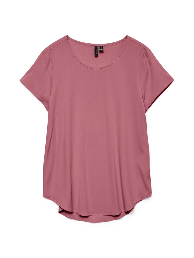 Vero Moda Blusenshirt »VMBELLA SS TOP WVN GA NOOS« Viskosemischung, abgerundeter Saum
