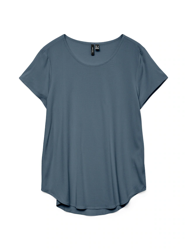 Vero Moda Blusenshirt »VMBELLA SS TOP WVN GA NOOS« Viskosemischung, abgerundeter Saum