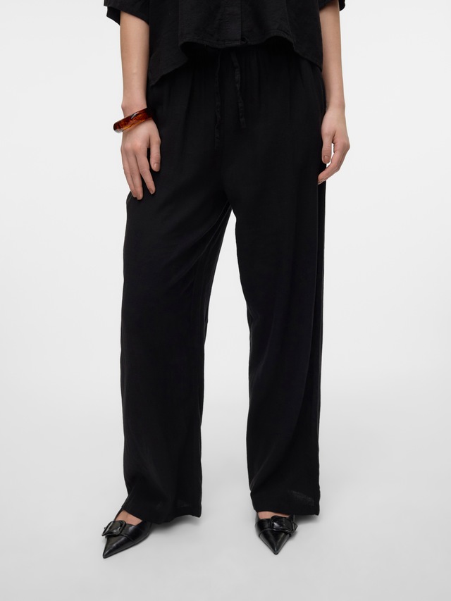 Vero Moda Schlupfhose »VMLINN LINEN PANTS WVN NOOS« Sommerhose, mit Leinen