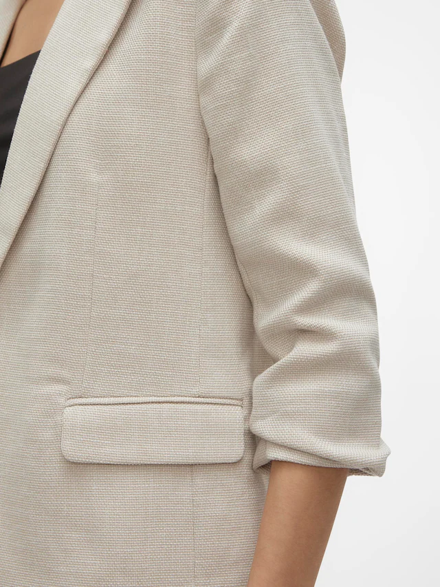Vero Moda Longblazer »VMFRIDA LS REGULAR BLAZER NOOS« Materialmix, regular fit