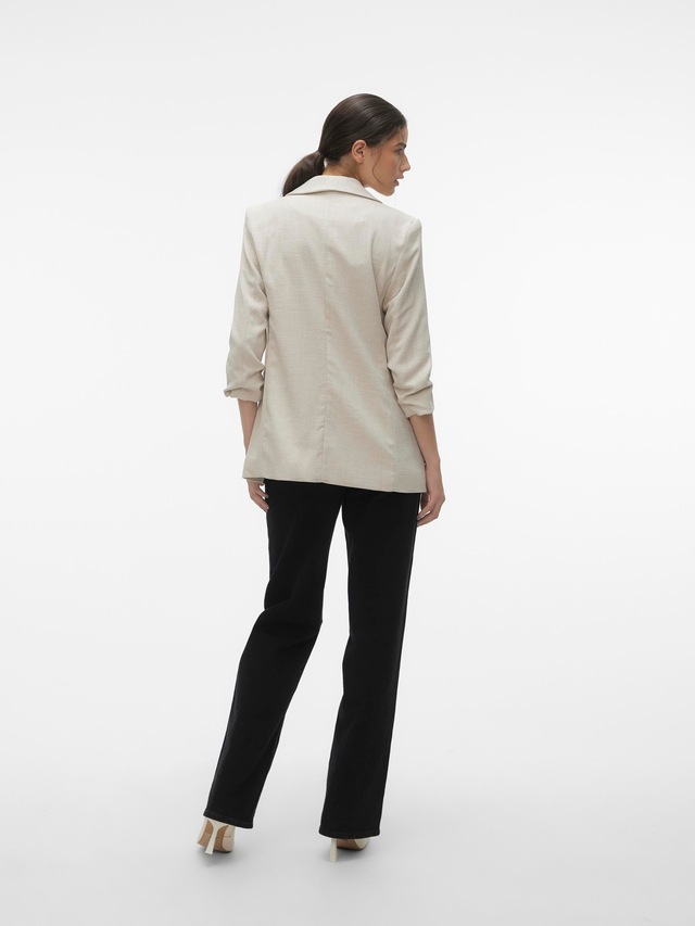 Vero Moda Longblazer »VMFRIDA LS REGULAR BLAZER NOOS« Materialmix, regular fit
