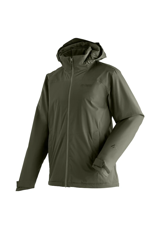 Maier Sports Regenjacke »Metor Therm Rec M« warme Herren Jacke mit Kapuze, Winterjacke wasserdicht atmungsaktiv