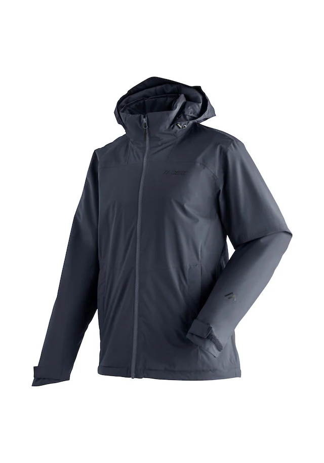 Maier Sports Regenjacke »Metor Therm Rec M« warme Herren Jacke mit Kapuze, Winterjacke wasserdicht atmungsaktiv