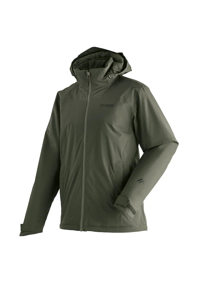 Maier Sports Regenjacke »Metor Therm Rec M« warme Herren Jacke mit Kapuze, Winterjacke wasserdicht atmungsaktiv