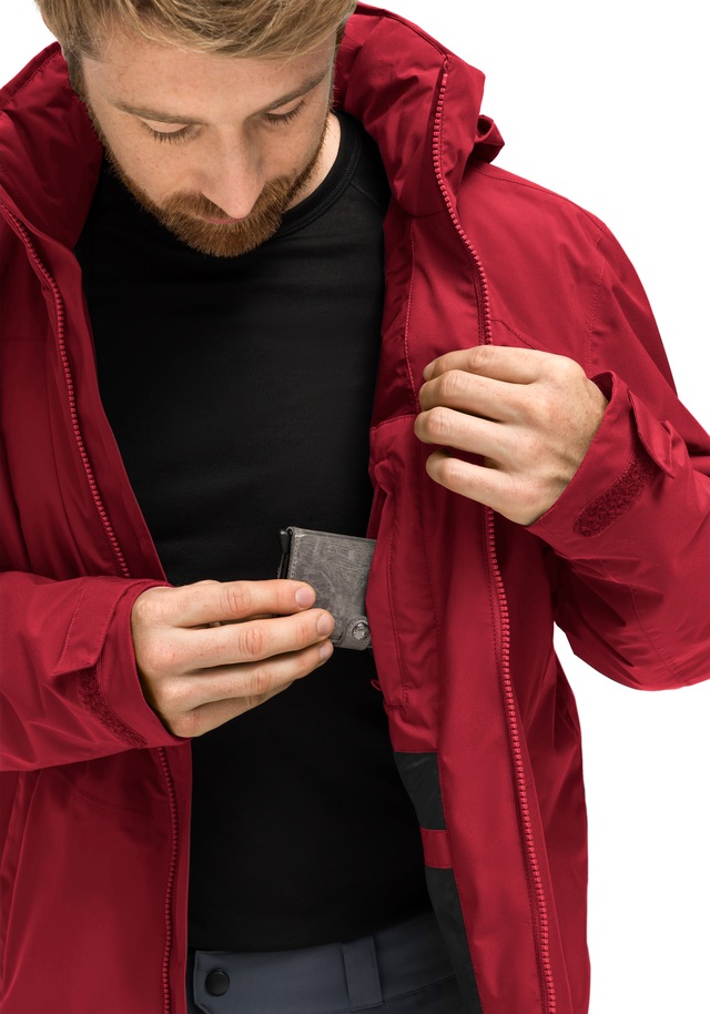 Maier Sports Regenjacke »Metor Therm Rec M« warme Herren Jacke mit Kapuze, Winterjacke wasserdicht atmungsaktiv