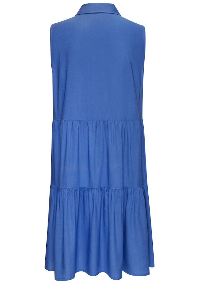 Vivance Sommerkleid »aus gewebter Viskose, A-Linien-Kleid« Ohne Taschen Blusenkleid mit Knopfleiste, Hemdblusenkleid, Tunikakleid, Strandkleid
