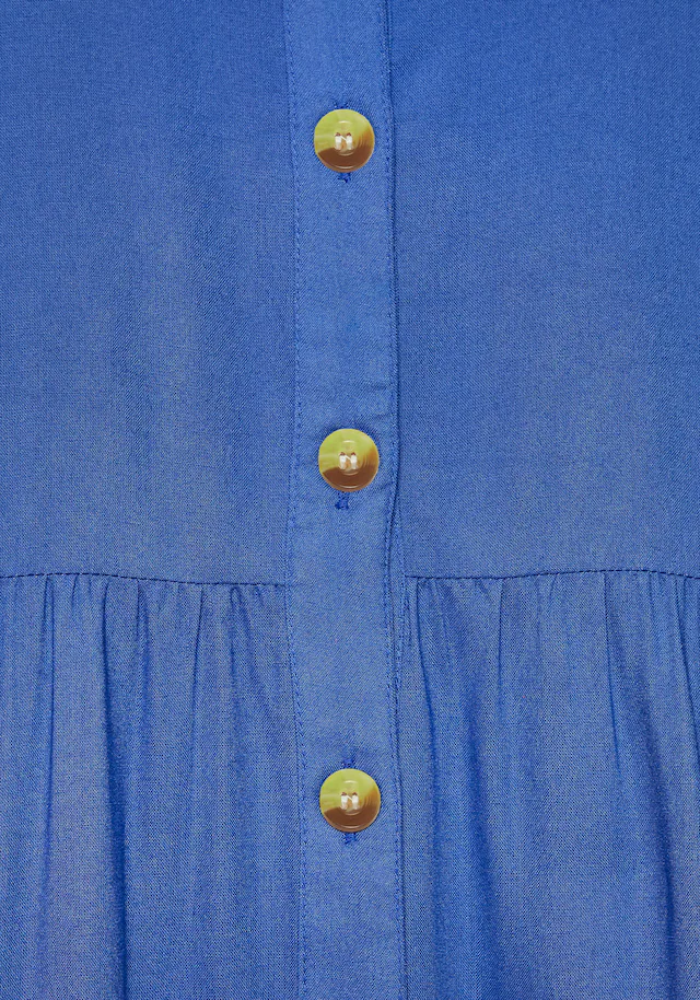 Vivance Sommerkleid »aus gewebter Viskose, A-Linien-Kleid« Ohne Taschen Blusenkleid mit Knopfleiste, Hemdblusenkleid, Tunikakleid, Strandkleid