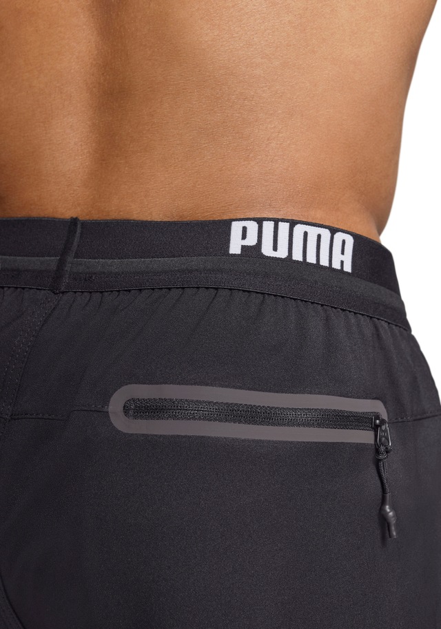 PUMA Badeshorts »PUMA SWIM MEN LOGO SHORT SHORTS 1P« Seitentaschen, Gesäßtasche mit Reißverschluss, Kordelzug