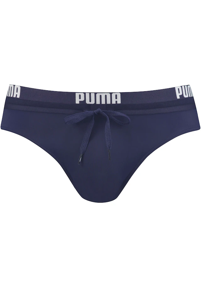 PUMA Badeslip »PUMA SWIM MEN LOGO SWIM BRIEF« mit elastischem Logobund