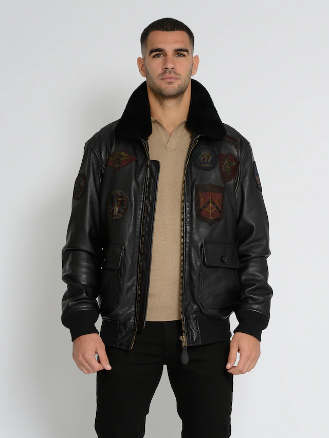 TOP GUN Lederjacke »TG2023004«