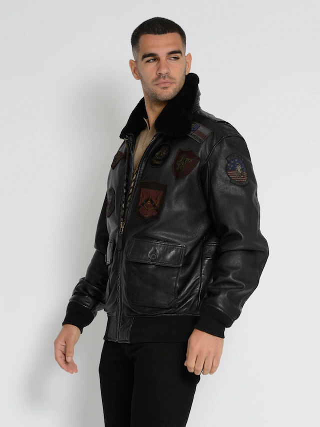 TOP GUN Lederjacke »TG2023004«