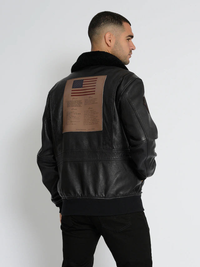 TOP GUN Lederjacke »TG2023004«