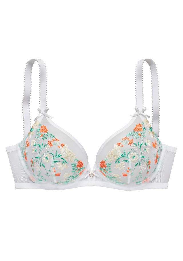 LASCANA Bügel-BH mit zarter Blumenstickerei und filigranen Accessoires, sexy Dessous