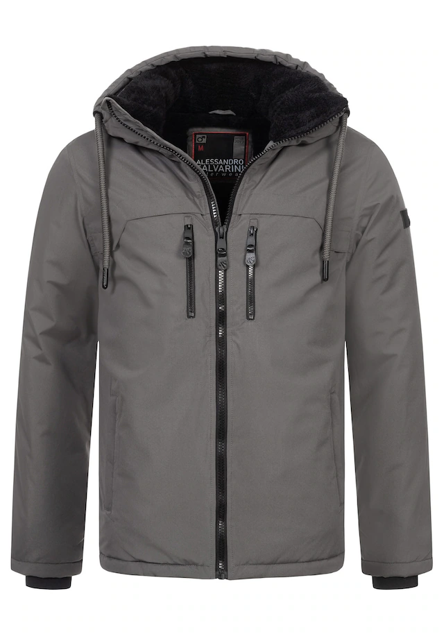 Alessandro Salvarini Winterjacke »ASMori« mit warmem Teddyfell