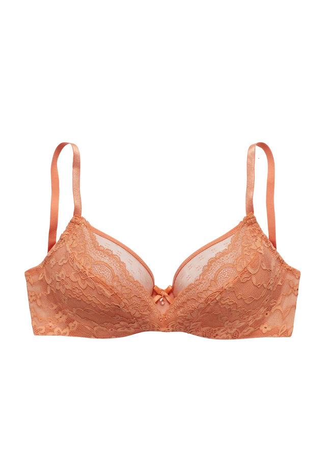 s.Oliver Bügel-BH »Livie« aus zarter Jacquardspitze und feinem Mesh, sexy Dessous