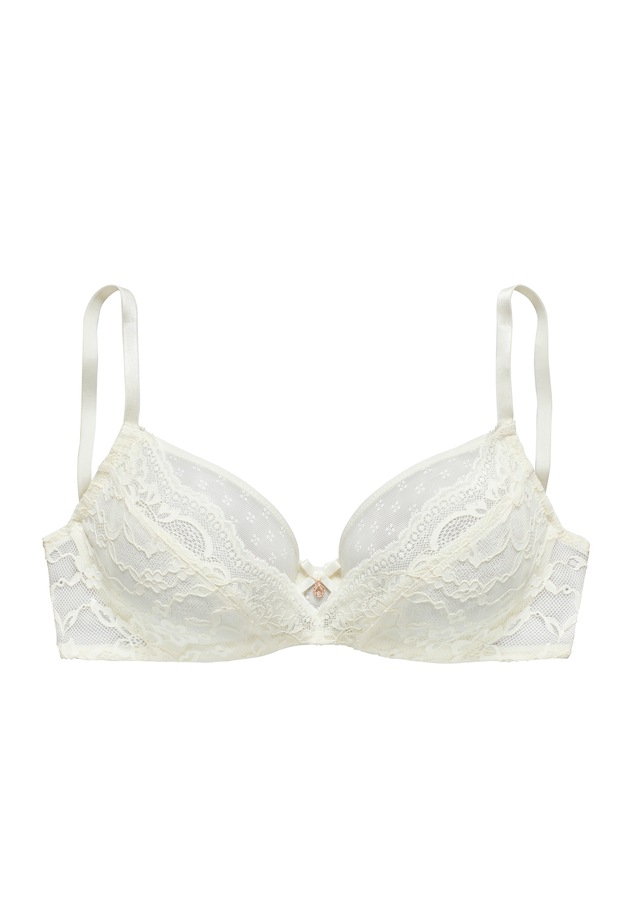 s.Oliver Bügel-BH »Livie« aus zarter Jacquardspitze und feinem Mesh, sexy Dessous