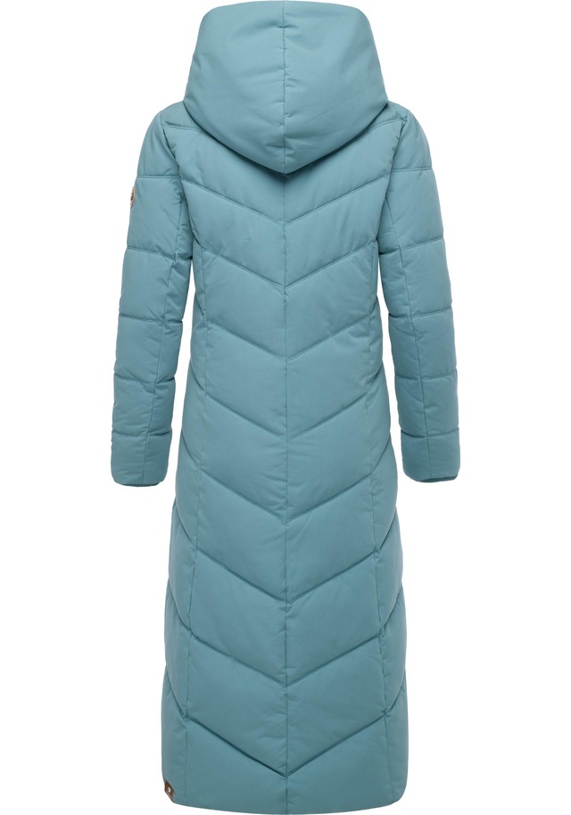 Ragwear Steppmantel »Natalka Extralong« Gesteppter Damen Mantel mit Kapuze