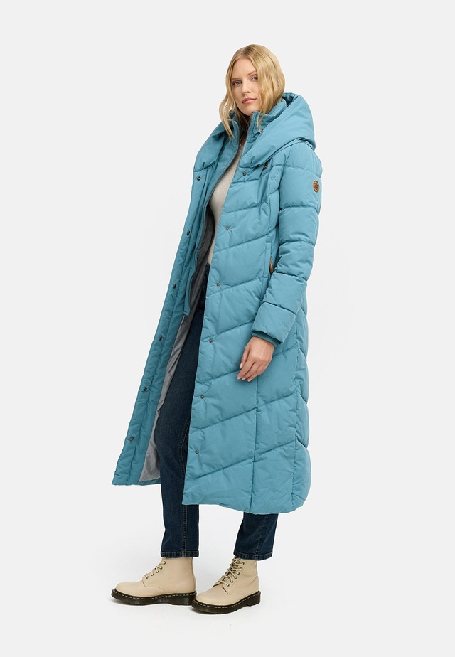 Ragwear Steppmantel »Natalka Extralong« Gesteppter Damen Mantel mit Kapuze