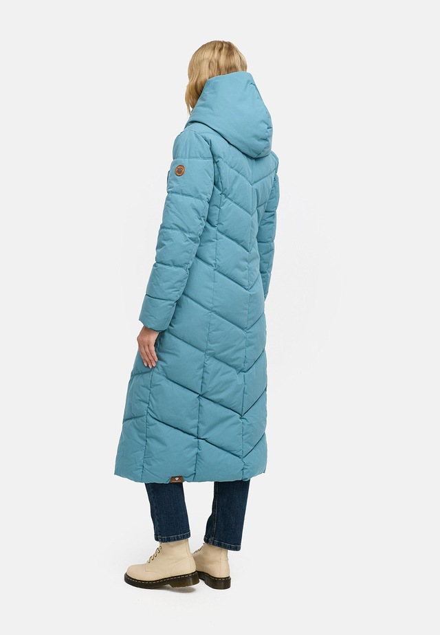 Ragwear Steppmantel »Natalka Extralong« Gesteppter Damen Mantel mit Kapuze
