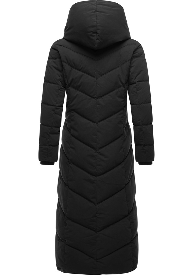 Ragwear Steppmantel »Natalka Extralong« Gesteppter Damen Mantel mit Kapuze