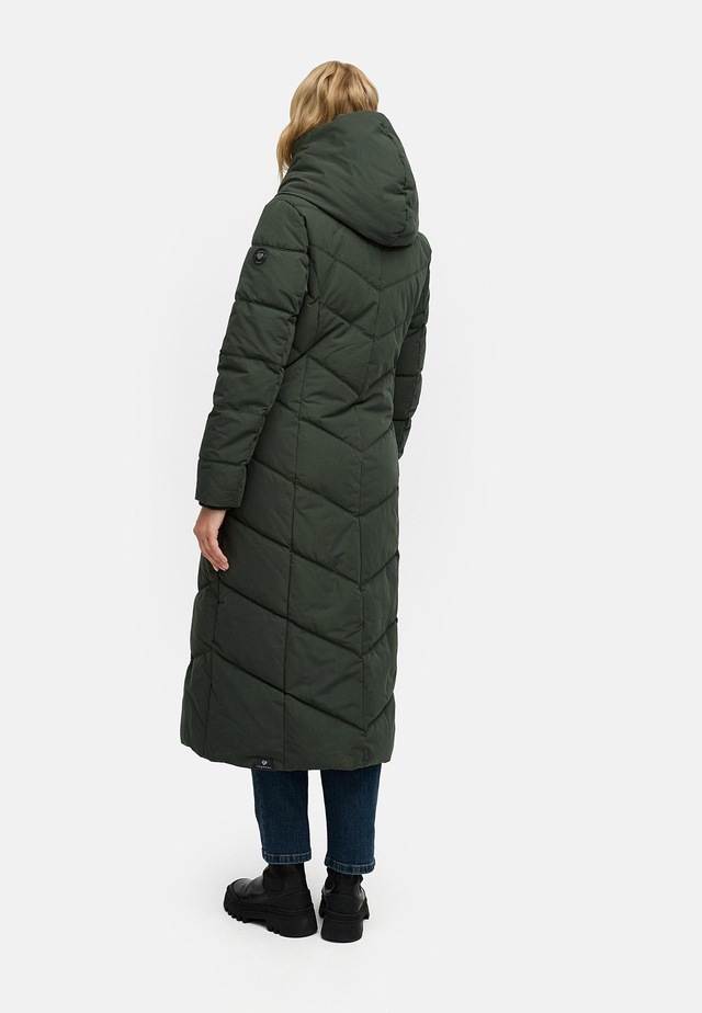Ragwear Steppmantel »Natalka Extralong« Gesteppter Damen Mantel mit Kapuze