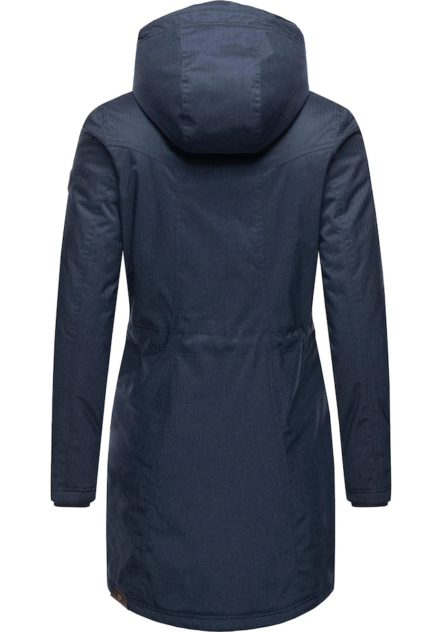 Ragwear Wintermantel »Elsie Melange« Wasserdichter Winterparka mit Kapuze und Teddyfleece