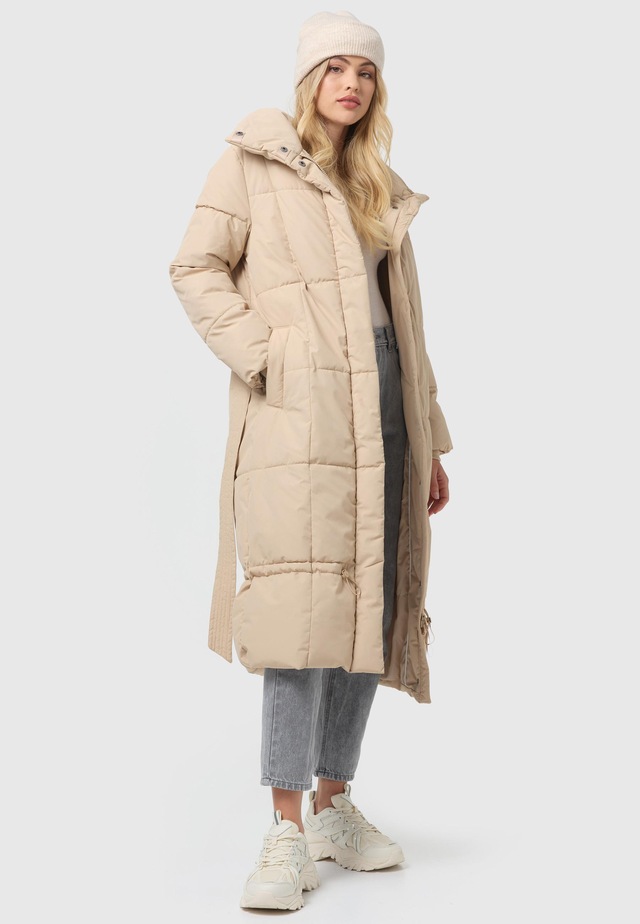 Navahoo Steppmantel »Mirenaa« Stylischer Damen Wintermantel mit Gürtel