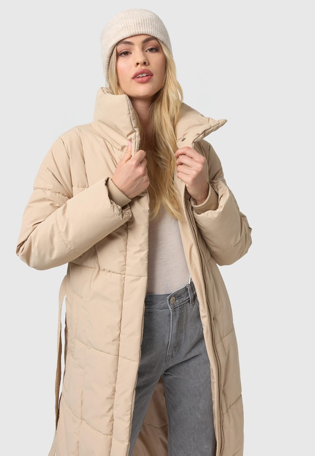 Navahoo Steppmantel »Mirenaa« Stylischer Damen Wintermantel mit Gürtel